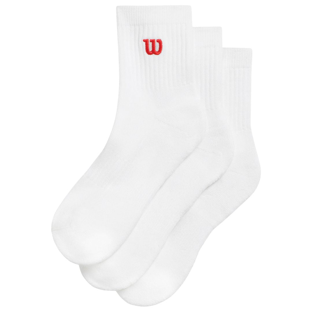 Wilson Quarter Top Socks 3 - Pack – Herr - Tennisbutiken