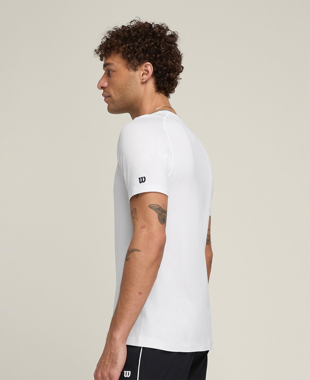 Wilson Team Seamless Crew - Bright White - Tennisbutiken