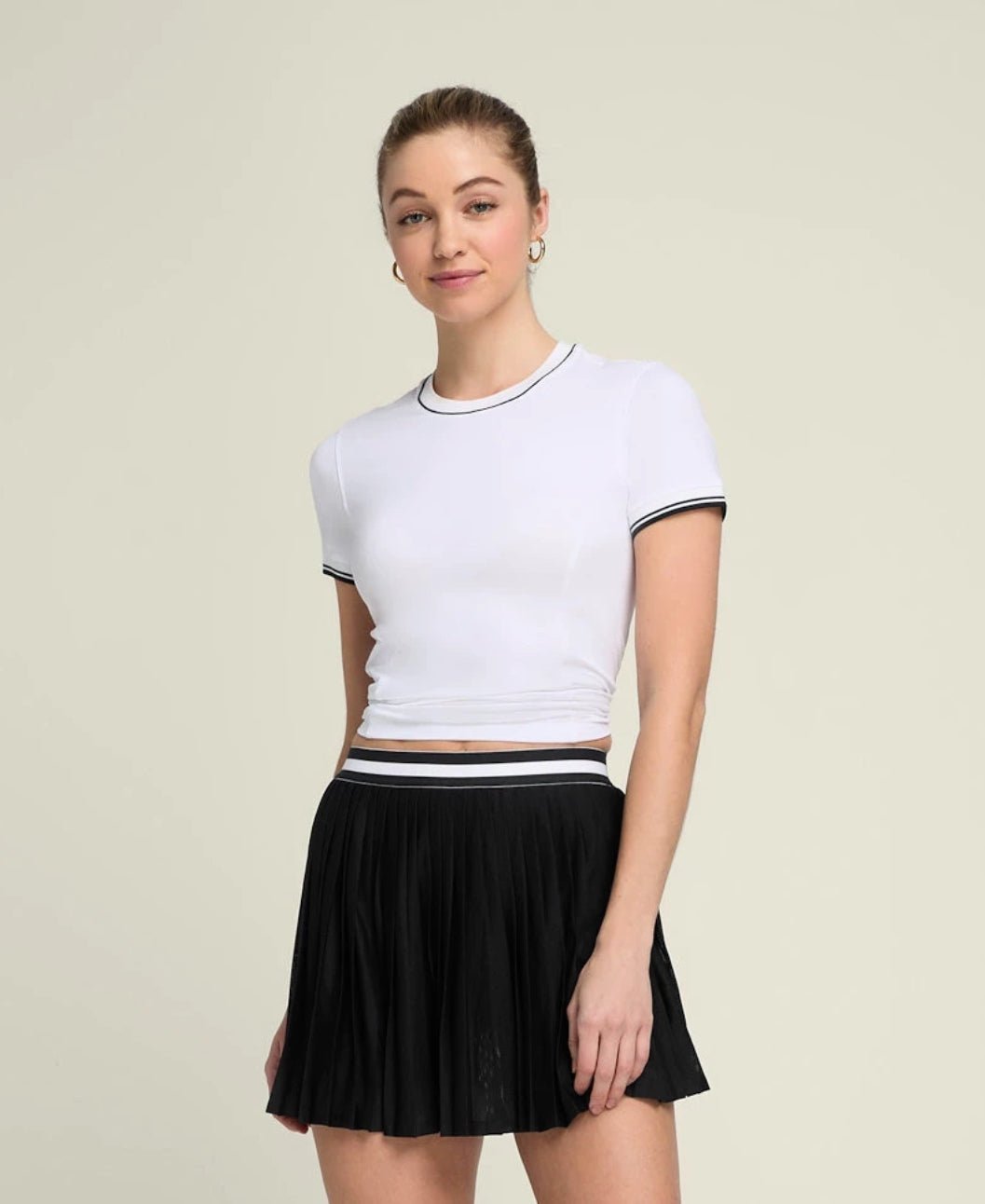Wilson Team Pleated Skirt Black - Tennisbutiken