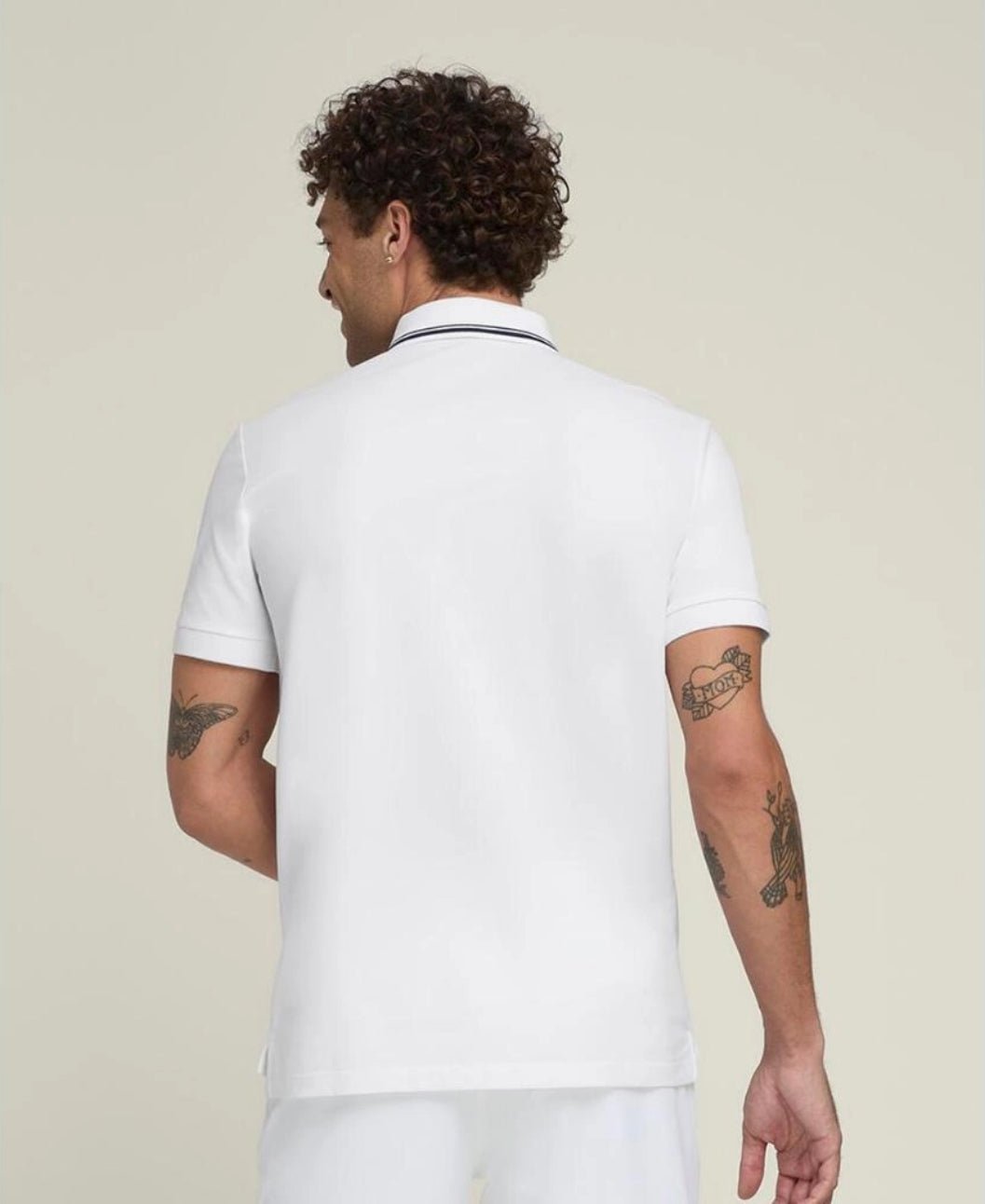 Wilson Team Pique Polo Bright White - Tennisbutiken
