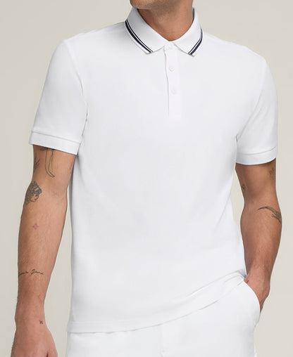 Wilson Team Pique Polo Bright White - Tennisbutiken