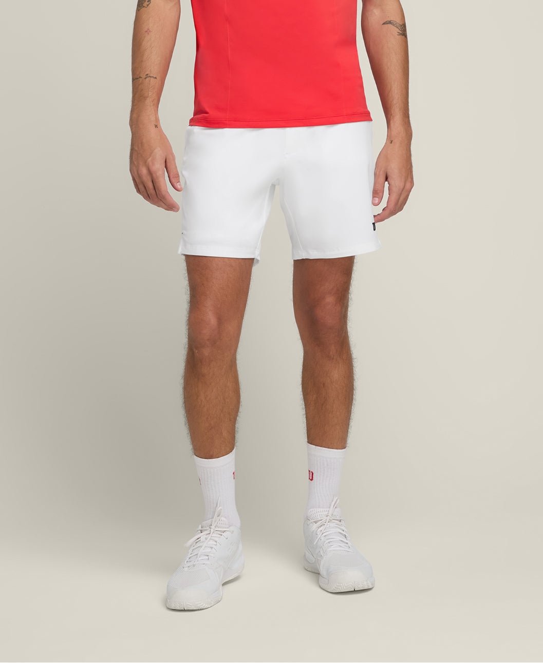 Wilson Team Shorts 7" Bright White - Tennisbutiken