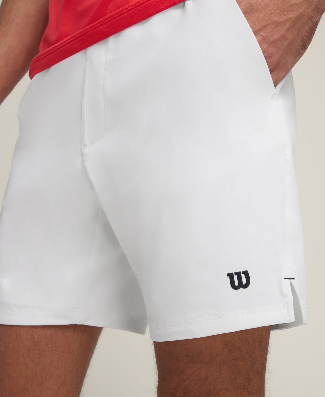 Wilson Team Shorts 7" Bright White - Tennisbutiken