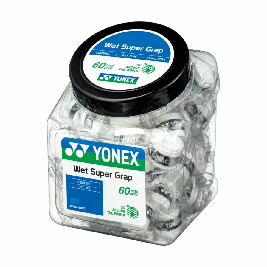 Yonex Wet Super Grap 60 - Pack White - Tennisbutiken